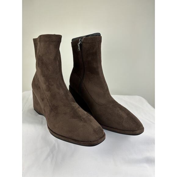 New Aerosoles Women's Anouk Mid Calf Boot Brown Faux Suede Size 7.5 - Picture 12 of 13